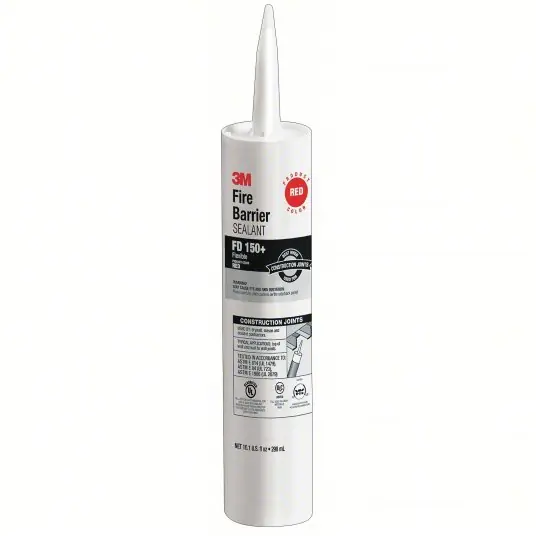 3M FD150+RED(10.1OZ) Fire Barrier Sealant Caulk, Red, Non-Slump/Elastomeric, 10.1 oz Cartridge Container Size & Type