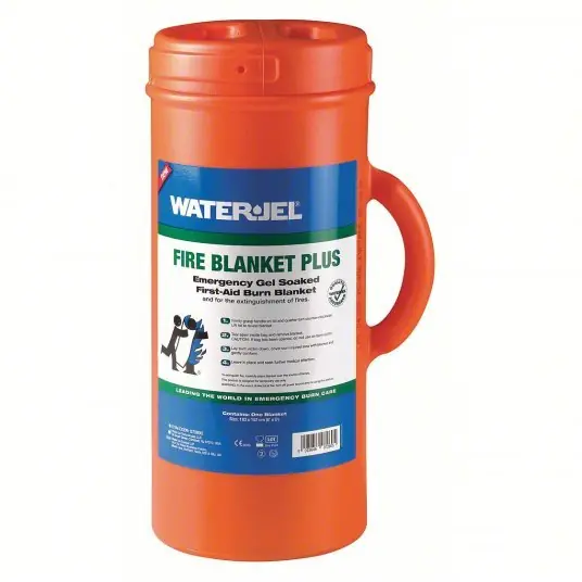 Waterjel G7260C-4.69.000 Fire Blanket First Aid Gel-Coated Fire Blanket, 6 ft x 5 ft, Wool