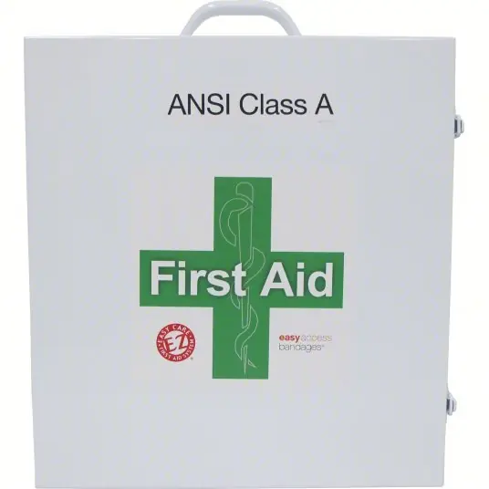 KVM Tools 9999-7513 First Aid Kit and Housing 563 Components, ANSI/ISEA Z308.1-2015, Type I, Class A