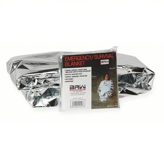 Honeywell 80264RB Emergency Blanket Silver, 84 in Blanket Lg