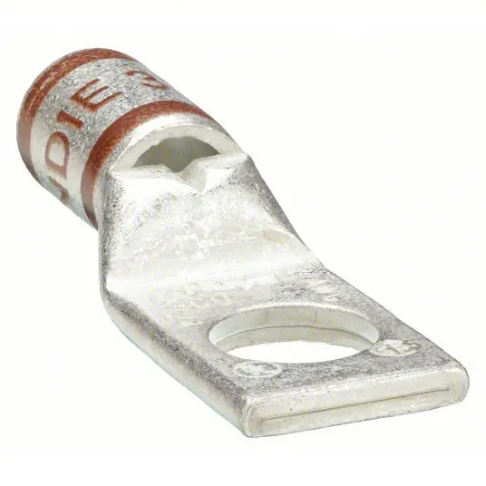 KVM Tools KV24C343 One-Hole Lug Compression Connector 2 AWG Max Wire Size, 1/4 in Stud Size