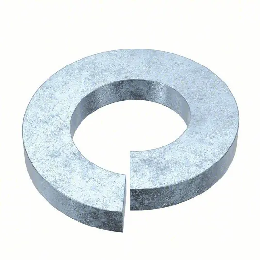 Fabory U37020.037.0001 Split Lock Washer For Screw Size 3/8 in, Split Lock, Steel, Zinc Plated, 0.377 in Inside Dia, 50 PK