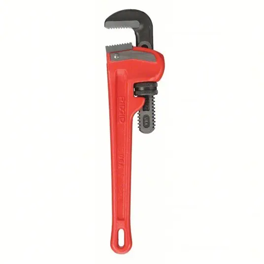 Ridgid 31015 Heavy-Duty Pipe Wrench Cast Iron, 2 in Jaw Capacity, Serrated, 12 in Overall Lg, I-Beam