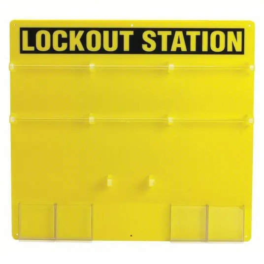 Brady 50992 Lockout Board, No Padlocks, Wall Mount