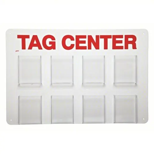 Brady TC8 Tag Center 8 Components Included, Tag Station, No Padlocks
