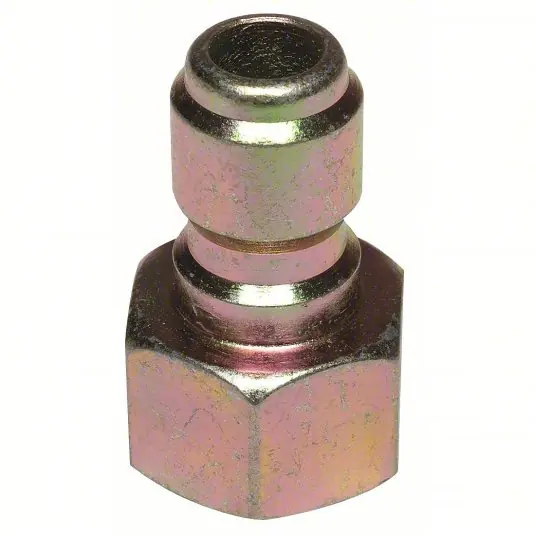 KVM Tools KV1MDH1 Quick-Connect Plug 3/8 in (F)NPT, 3/8 in (M) Quick Connect, Galvanized Steel