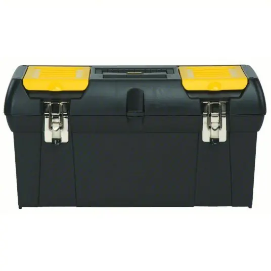 Stanley 024013S Tool Box 23 1/2 in Overall Wd, 11 3/8 in Overall Dp, 10 7/8 in Overall Ht, Padlockable