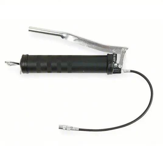 KVM Tools KV4BY69 Grease Gun Lever Grease Gun Handle, Flex Hose, 33 Strokes per Oz., 16 oz Bulk Capacity