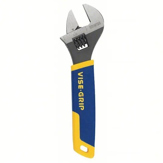Irwin 2078606 Adjustable Wrench Alloy Steel, Chrome, 6 in Overall Lg, 1 in Jaw Capacity
