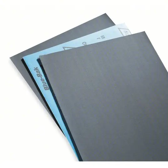 Norton 66261139360 Sanding Sheet 9 in W x 11 in L, Silicon Carbide, 600 Grit, B Wt Paper, T414, 50 PK