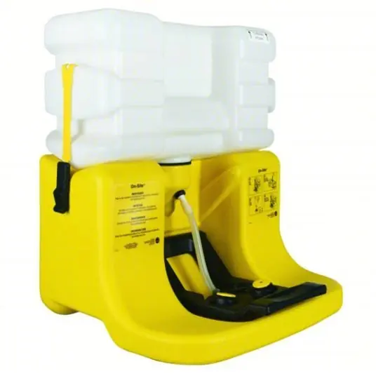 Bradley S19-921 Eyewash Station Gravity-Fed, 7 gal Cap, Eyes, Water Preservative, Media Sold Separately