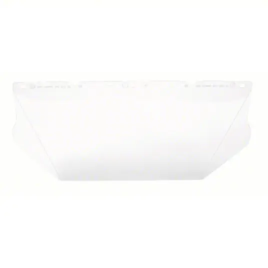 MSA 10115836 Faceshield Visor Clear, Anti-Fog /Anti-Scratch, Polycarbonate, 8 in Visor Ht, 17 in Visor Wd