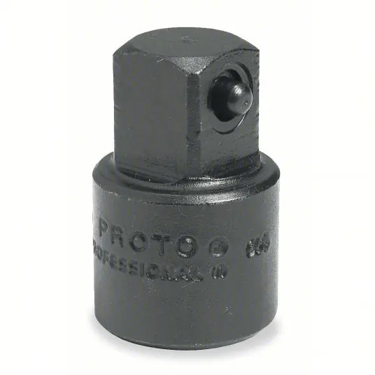 Proto J7651 Impact Socket Adapter 1/2 in Input Drive Size, Black Oxide, 3/8 in Output Drive Size, Square