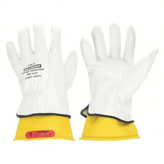 Salisbury GK011Y/10 Electrical Glove Kit 1000V AC / 1500V DC, 11 in Glove Lg, Yellow, Type I, 1 PR