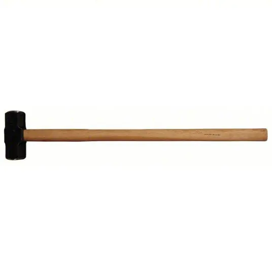 KVM Tools KV2DBT6 Standard Sledge Hammer Steel, Wood Handle, 16 lb Head Wt, 2 3/4 in Dia, 36 in Overall Lg