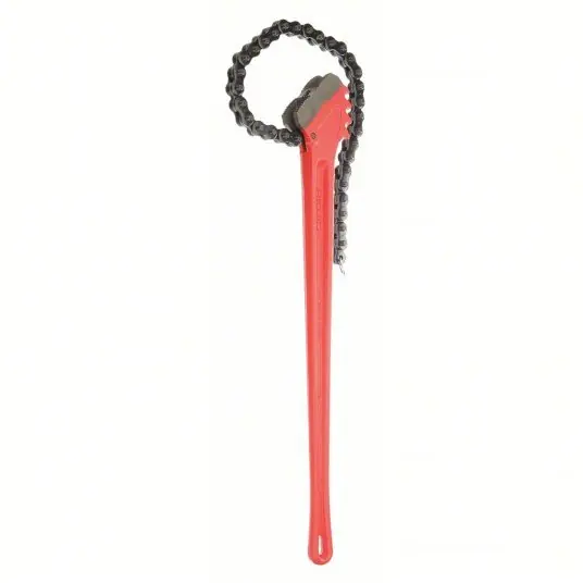 Ridgid 31330 Chain Wrench For 7 1/2 in Outside Dia, 29 in Chain Lg, 36 in Handle Lg, Alloy Steel, Steel