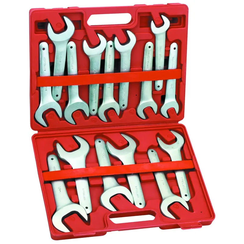 Pittsburgh KV93667 SAE Service Wrench Set, 15 Piece