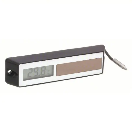 KVM Tools KV13E395 Surface-Mount Refrigeration Thermometer Single-Gang Plate, 1 1/4 in RTD Probe with 5 ft Cable
