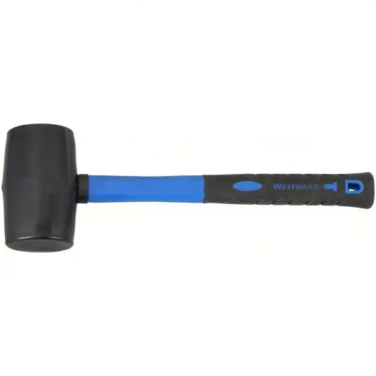 KVM Tools KV22PN84 Plastic Mallet Steel Handle, 24 oz Head Wt, 2 5/8 in Dia, 4 1/2 in Head Lg, 14 in Overall Lg
