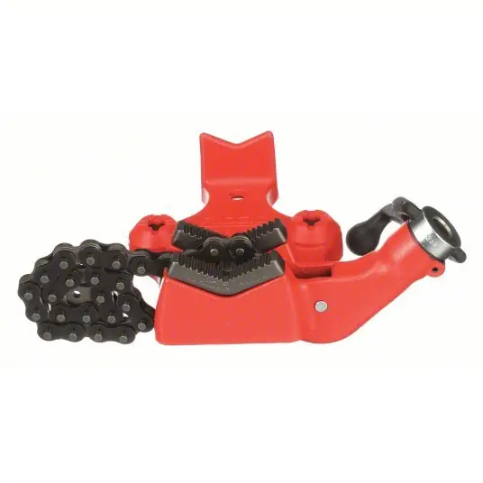 Ridgid 40195 Bench Chain Vise 0.13 in – 4 in Pipe Size Range, 4 in Max Ht, 4 in Min Ht, Metal