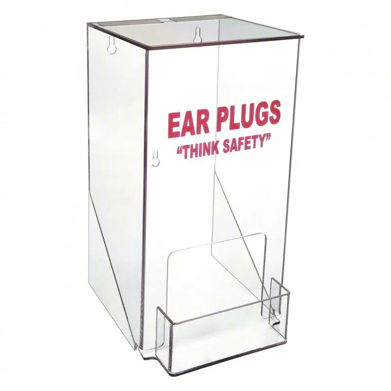KVM Tools KV4GMR9 Ear Plug Dispenser Empty Dispenser, 100 Pairs, Table Top/Wall Dispenser Mounting