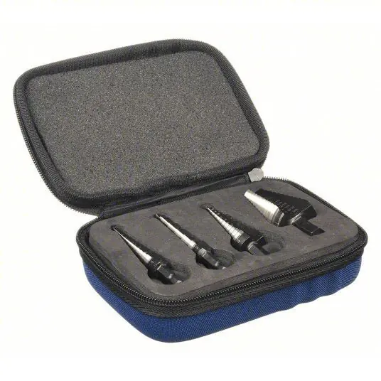 Irwin 10225 Step Drill Bit Set 41 Hole Sizes, 1/32 in_1/16 in Step Increments, Black Oxide Finish