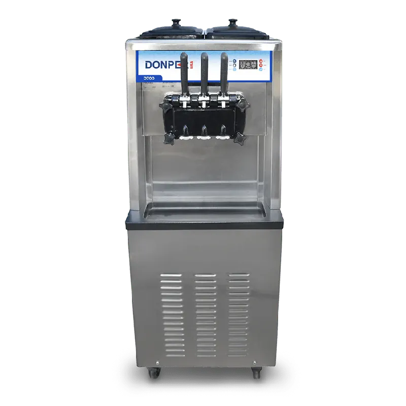 Donper D700 Dual Flavor Soft Serve Ice Cream Machine with Twist
