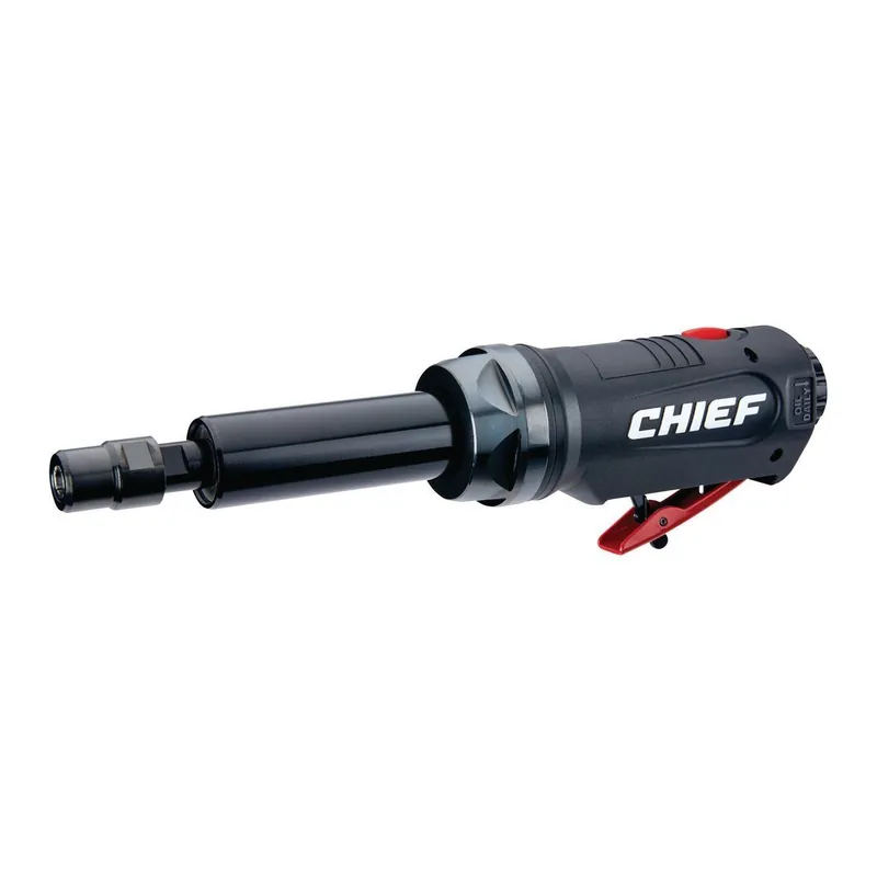 KVM Tools Chief CH4DGX Pneumatic 1/4 In. Professional Die Grinder with 4 In. Extension