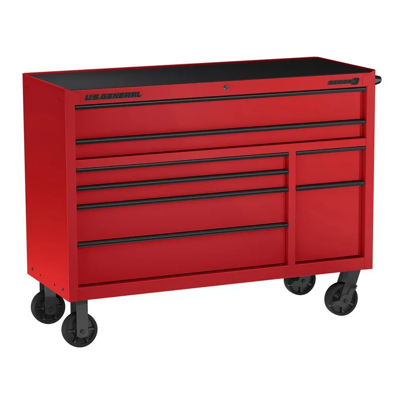 KVM Tools US General KV58714 56 in. x 22 in. Roll Cab, Series 3, Red
