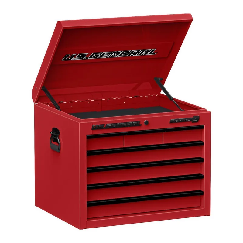 KVM Tools US General KV58715 27 in. x 22 in. Top Chest, Series 3, Red