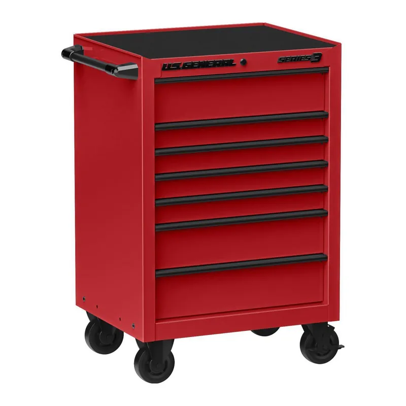 KVM Tools US General KV58721 27 in. x 22 in. Roll Cab, Series 3, Red
