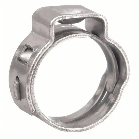 Oetiker 16700004-100 Hose Clamp 5/16 in – 3/8 in Clamping Dia, Plain 304 Stainless Steel, 1,000 N Max Closing Force