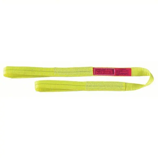 McMaster 3383T429 Flat-Eye Web Sling, 1" Wide, 2475 lbs. Choker Capacity, 3 ft, Polyester Fabric