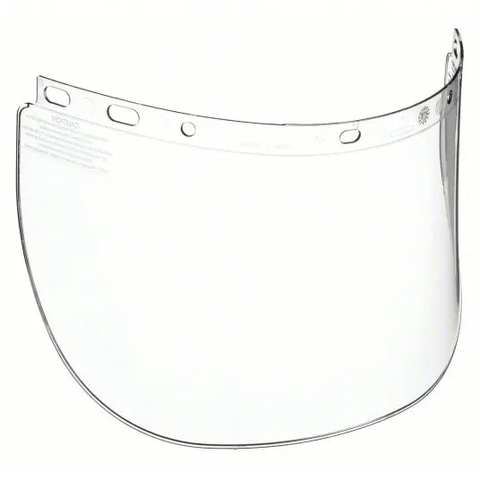 Honeywell Fibre-Metal 4178CL Faceshield Visor Clear, Uncoated, Polycarbonate, 8 in Visor Ht