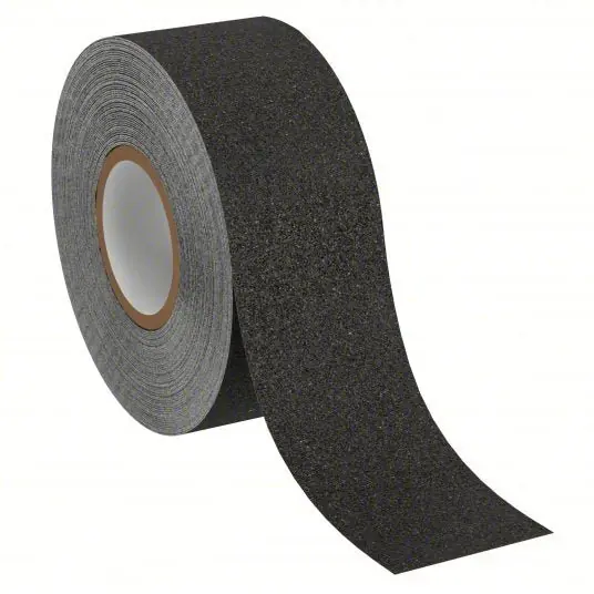 3M Safety Walk 610 Anti-Slip Tape Coarse, 60 Grit Size, Solid, Black, 6 in x 60 ft, 28 mil Tape Thick, Rubber