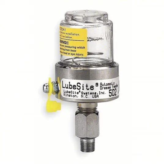 Lubesite 560 Grease Feeder 6 fl oz Feeder Capacity, 1/8 in Connection Size, NPT, -10°F Min. Op Temp