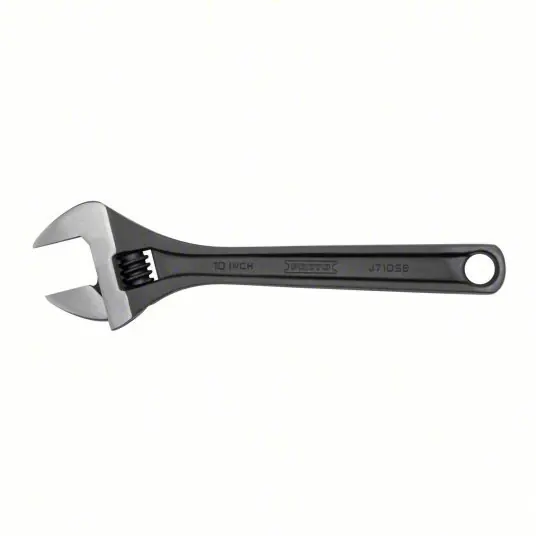 Proto J710SB Adjustable Wrench Alloy Steel, Black Oxide, 10 1/8 in Overall Lg, 1 3/8 in Jaw Capacity