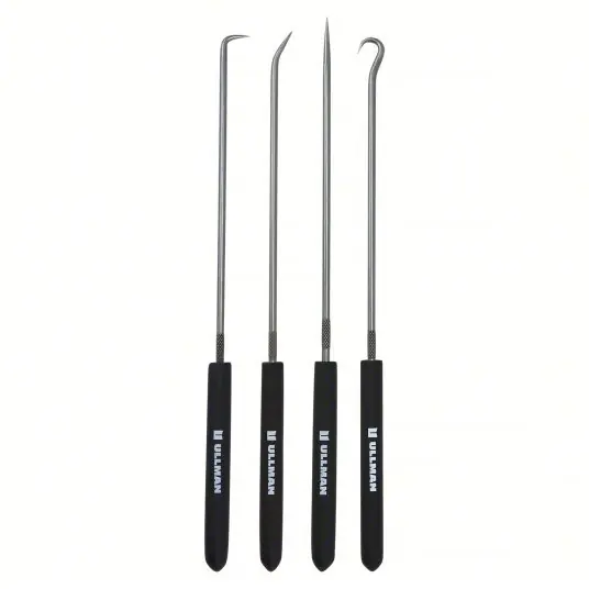 Ullman CHP4-L Hook/Pick Set Steel, Angle/Hook/Straight, 45° Angle/90°