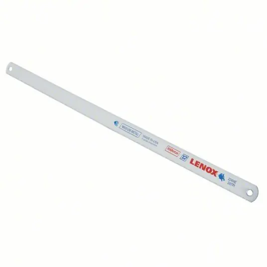 Lenox 20145-V224HE Hacksaw Blade 12 in Blade Lg, Bi-Metal, 24, 1/2 in Blade Wd, 0.03125 in Blade Thick, 10 PK