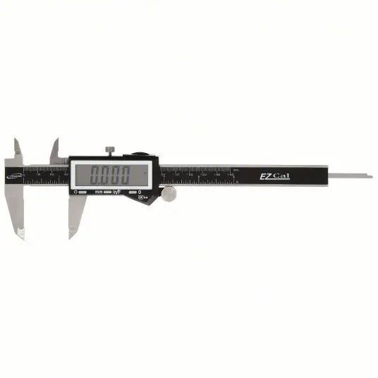 Baileigh B-MEASUREDC Fractional-Display Digital Caliper 0 in to 6 in/0 to 150 mm Range, IP54, 4-Way