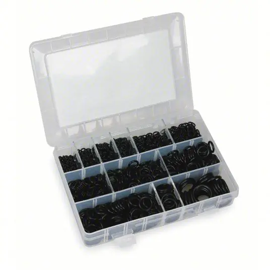 KVM Tools KV1RGZ5 O-Ring Assortment SAE, Buna N, 1,050 Pieces, 12 of Sizes, 70 Shore A