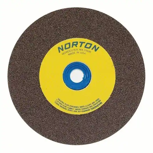 Norton 66252836133 Straight Grinding Wheel Type 1, 6 in x 1/2 in x 1 in, Aluminum Oxide, 100/120 Grit