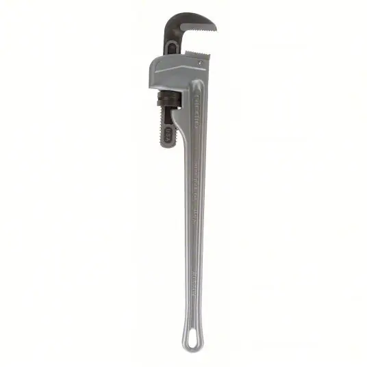 Ridgid 824/31105 Pipe Wrench Aluminum, 3 in Jaw Capacity, Serrated, 24 in Overall Lg, I-Beam