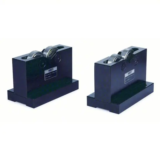 Insize 6888-1 Roller Bearing V-Block Set, 3 7/8 in Lg, 2 3/8 in Wd, 3 7/8 in Ht