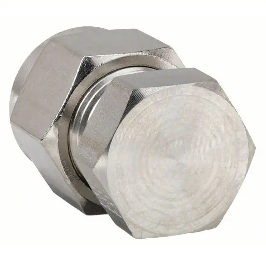 Parker 4BLEN4-316 Cap 316 Stainless Steel, Compression, For 1/4 in Tube OD, A-LOK®