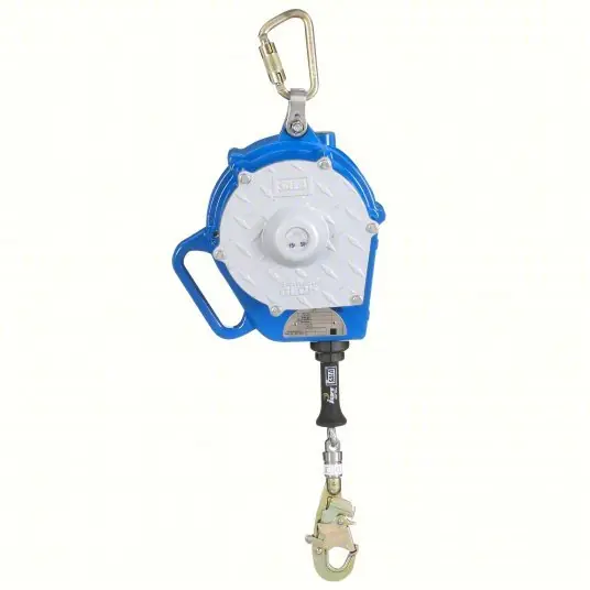 3M Sala 3400135 Self Retracting Lifeline Carabiner Anchor, Harness Swivel Snap Hook, 50 ft Line, Sealed, Sealed