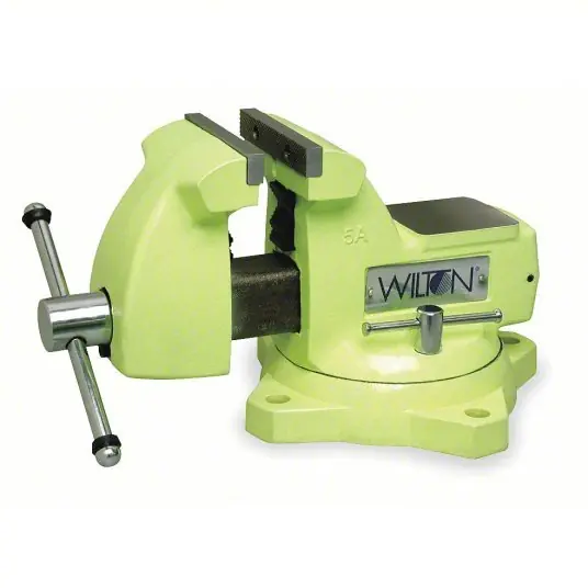 Wilton 1560 Combination Vise Std Duty, Enclosed, High Vis, 6 in Jaw Face Wd, 5 3/4 in Max Jaw Opening