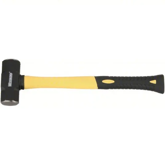 KVM Tools KV6DWL5 Steel Engineering Hammer Fiberglass Handle, 3 lb Head Wt, 1 1/2 in Dia, 15 in Overall Lg
