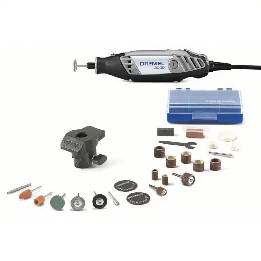 Dremel 3000-1/24 Rotary Tool Kit 1.2 A Current, 35,000 RPM Max. Speed, Variable Speed, 1/8 in Collet Size