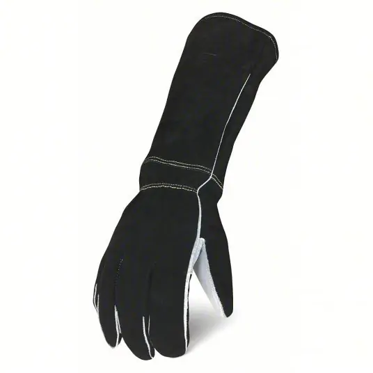 Ironclad WSTK-04-L Welding Gloves Straight Thumb, Elkskin, L Glove Size, 1 PR